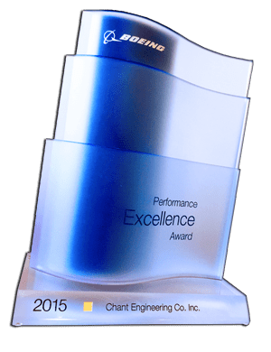 Chant Engineering Receives Gold Boeing Performance Excellence Award!