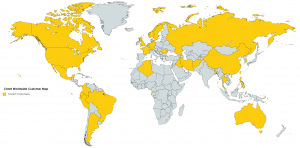 Chant Worldwide Customer Map