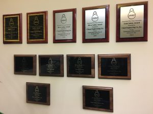 Chant AWRF Safety Award Wall