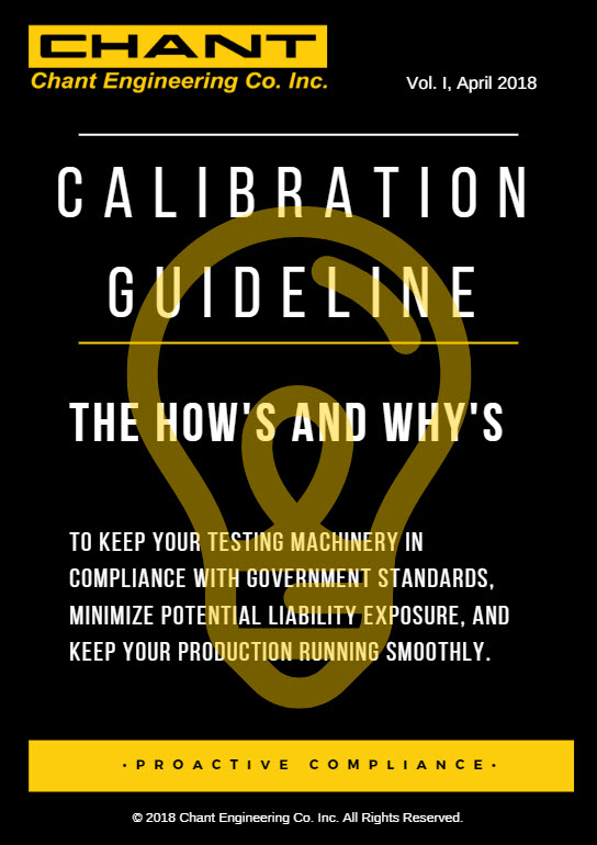 Chant Engineering Co. Inc. Calibration Guideline