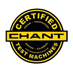 Chant Certified Test Machines Seal