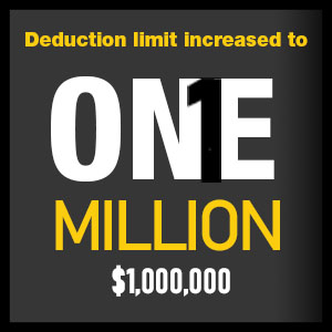 Section 179 Deduction Limit 1Million Dollars Banner