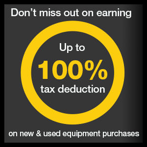 Section 179 Get 100% Tax Deduction Banner