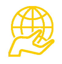 Globe in Hand Icon