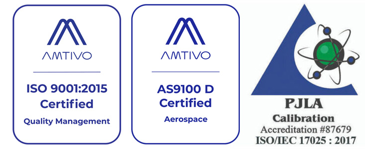 ISO 9001/ AS9100D & PJLA 17025 Seal